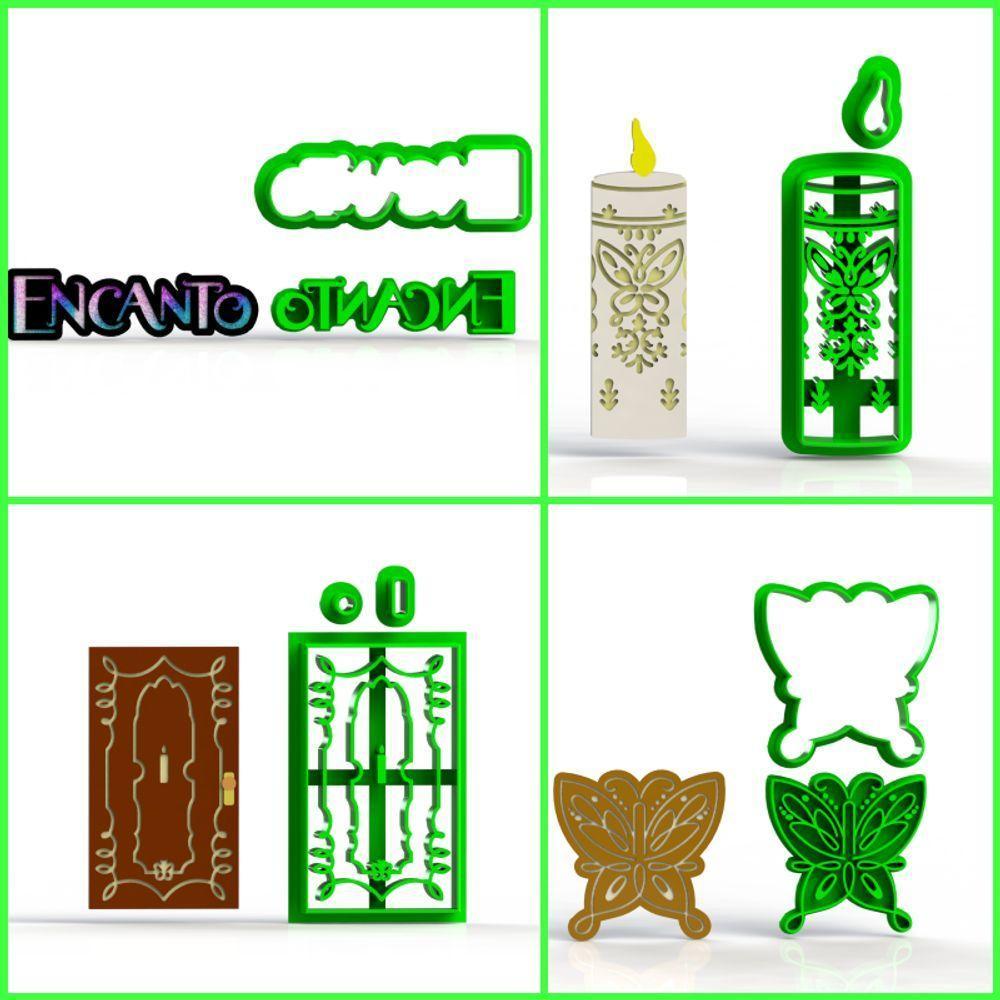 Cortador Encanto - Kit 4 Modelos 5 Cm - 1