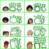 Cortador Encanto - Kit 8 Personagens Modulares 5 Cm - 1