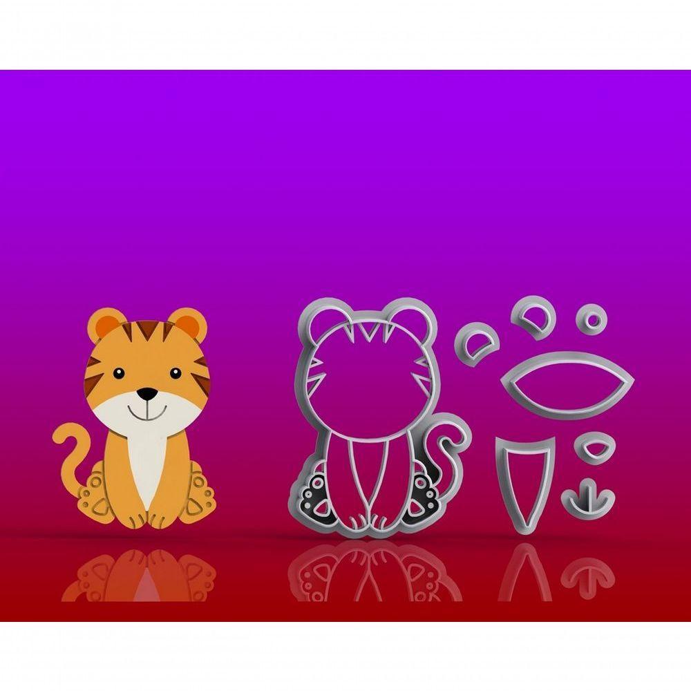 Cortador Kit Safari Corpo - 7 Modelos Modulares 8 Cm - 8