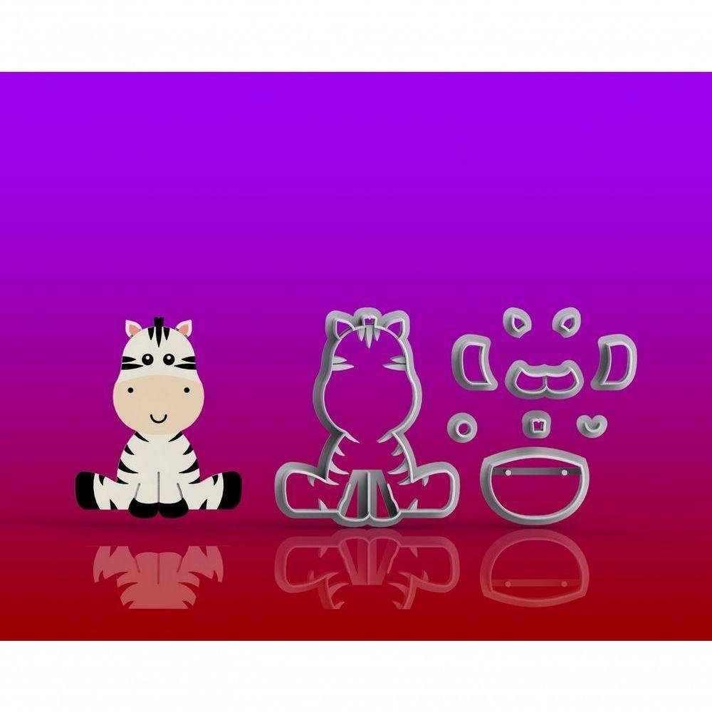 Cortador Kit Safari Corpo - 7 Modelos Modulares 8 Cm - 9