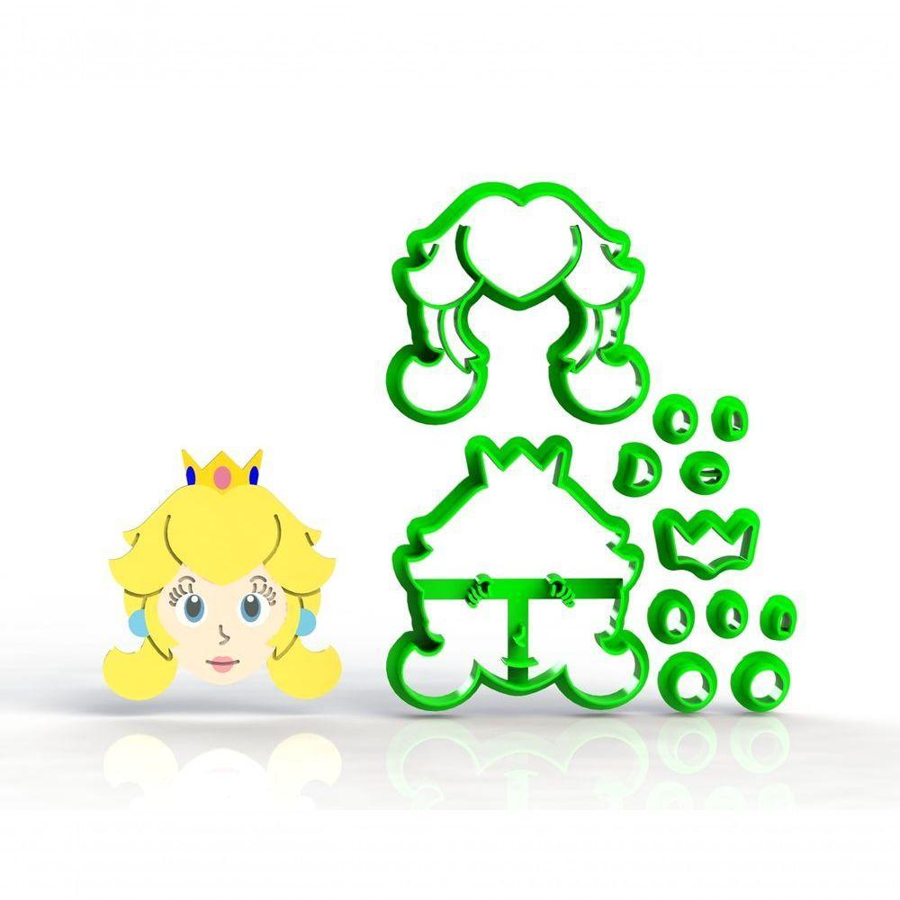 Cortador Super Mario - Princesa Peach Modular 5 Cm - 1