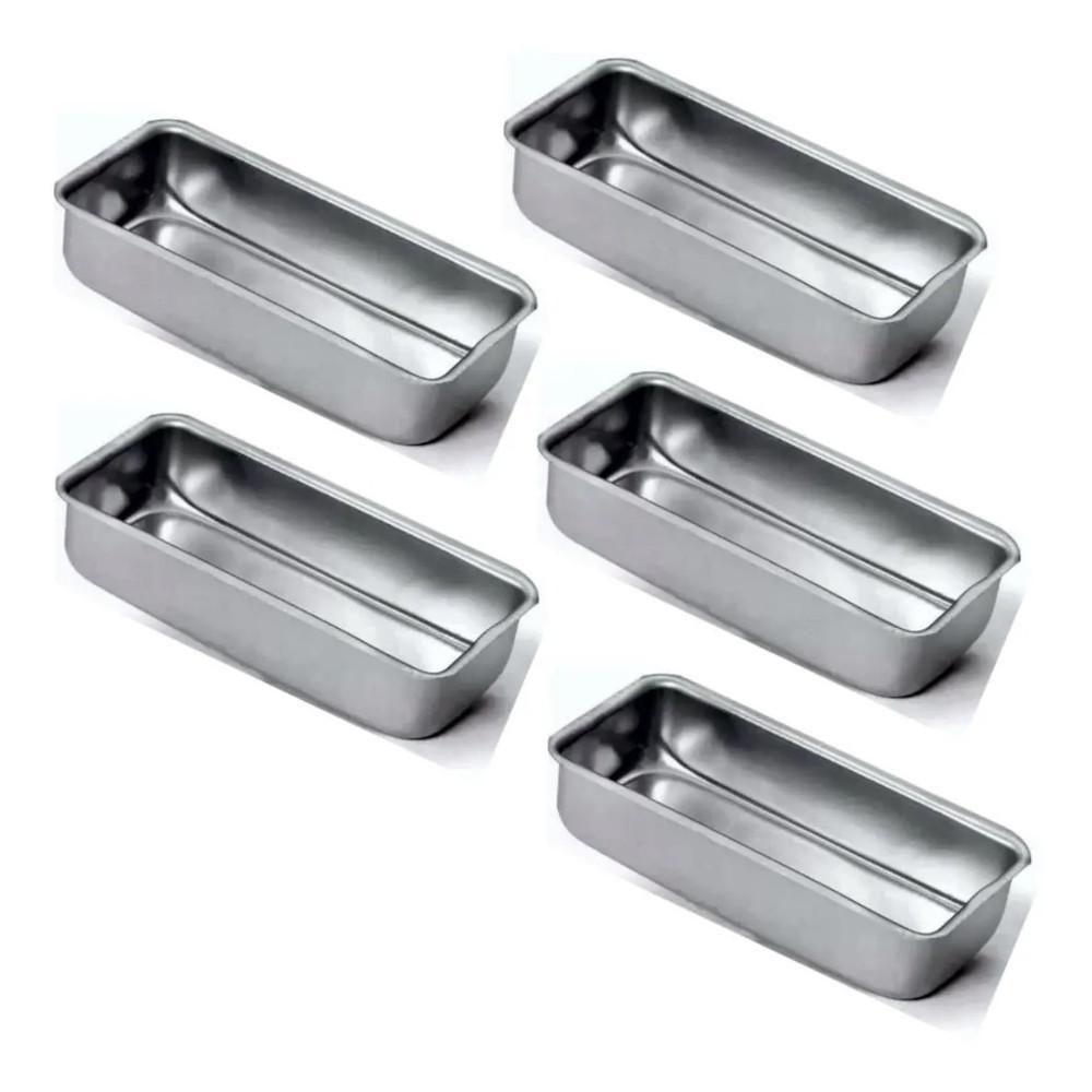 Jogo De 5 Formas De Pão Grande Nº3 Aluminio Puro Extang - 2