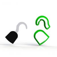 Cortador Gancho Pirata Peter Pan 5 Cm - 1