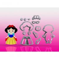 Cortador Princesa Branca De Neve Modular 8 Cm - 1