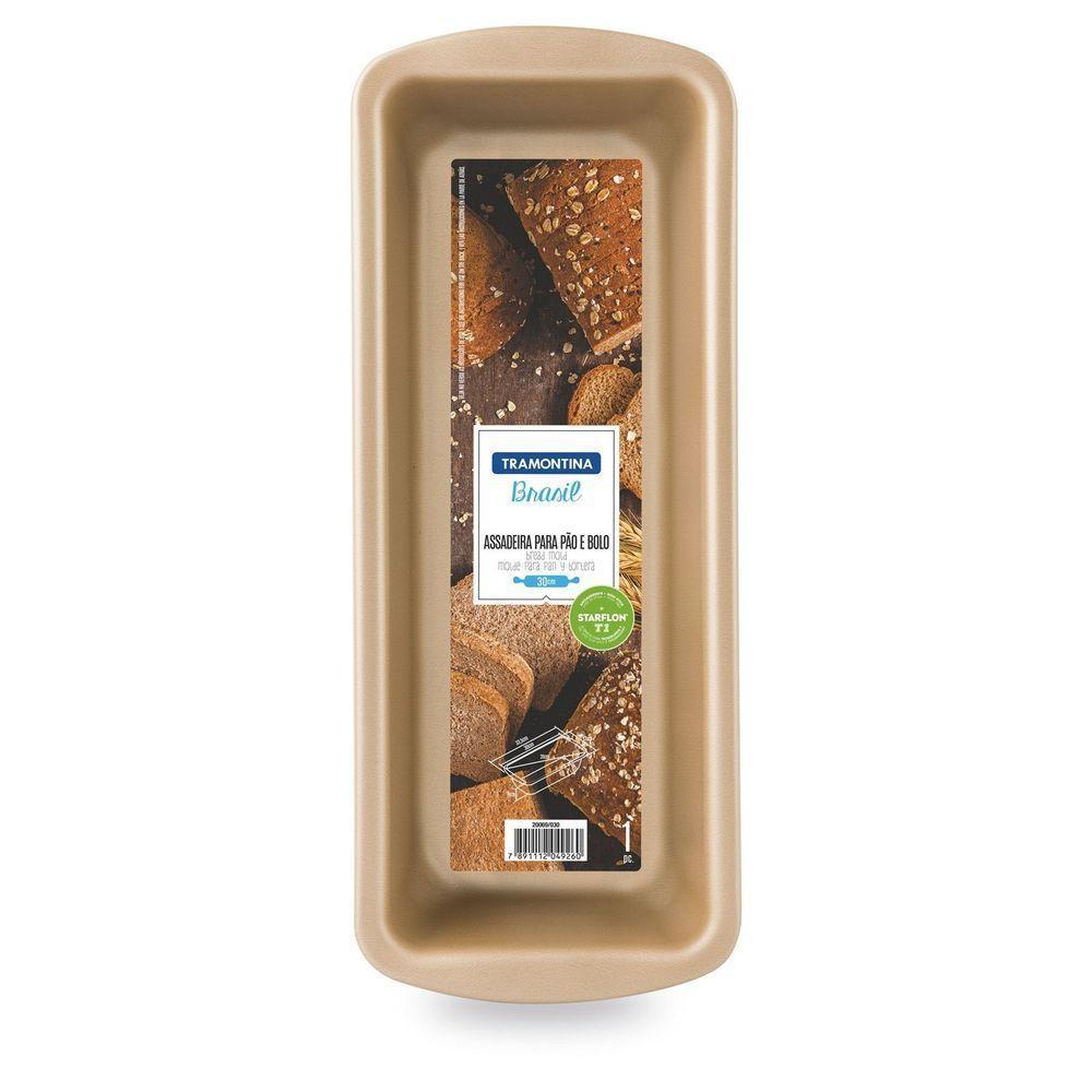 Forma Para Pão E Bolo Vermelha Em Alumínio Com Revestimento Antiaderente 26 Cm 1,4 L - 5