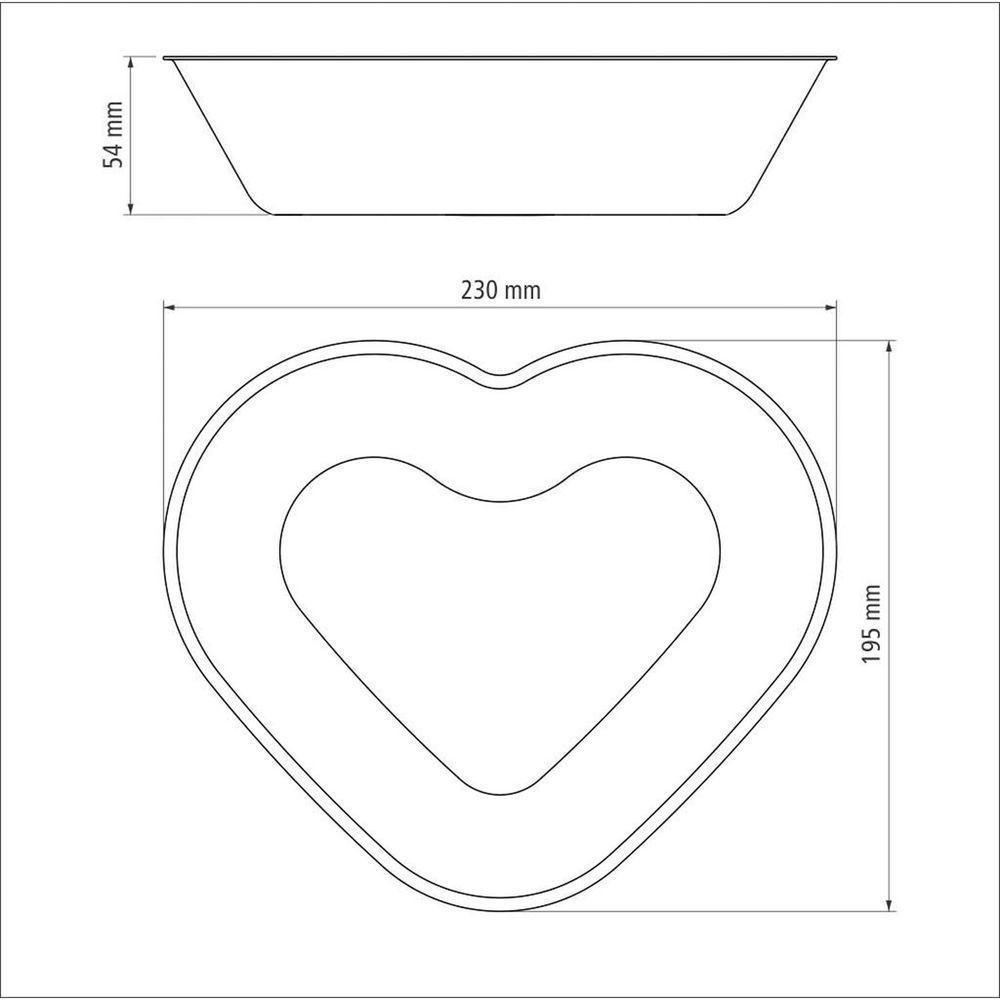 Forma Para Bolo Coração Grafite Em Alumínio Com Revestimento Antiaderente 24 Cm 1,1 L - 5