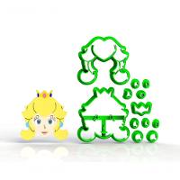 Cortador Super Mario - Princesa Peach Modular 6 Cm - 1