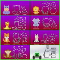 Cortador Kit Safari Corpo - 8 Modelos Modulares 6 Cm - 1