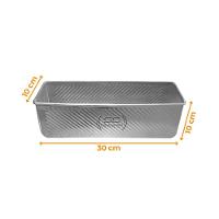 Forma Para Pão 30 X 10 X 10 Alumínio Estampada Com Tampa - Imeca - 5