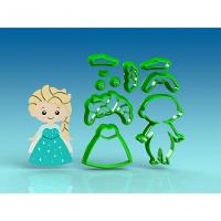 Cortador Princesa Frozen Elza Modular 8 Cm - 1