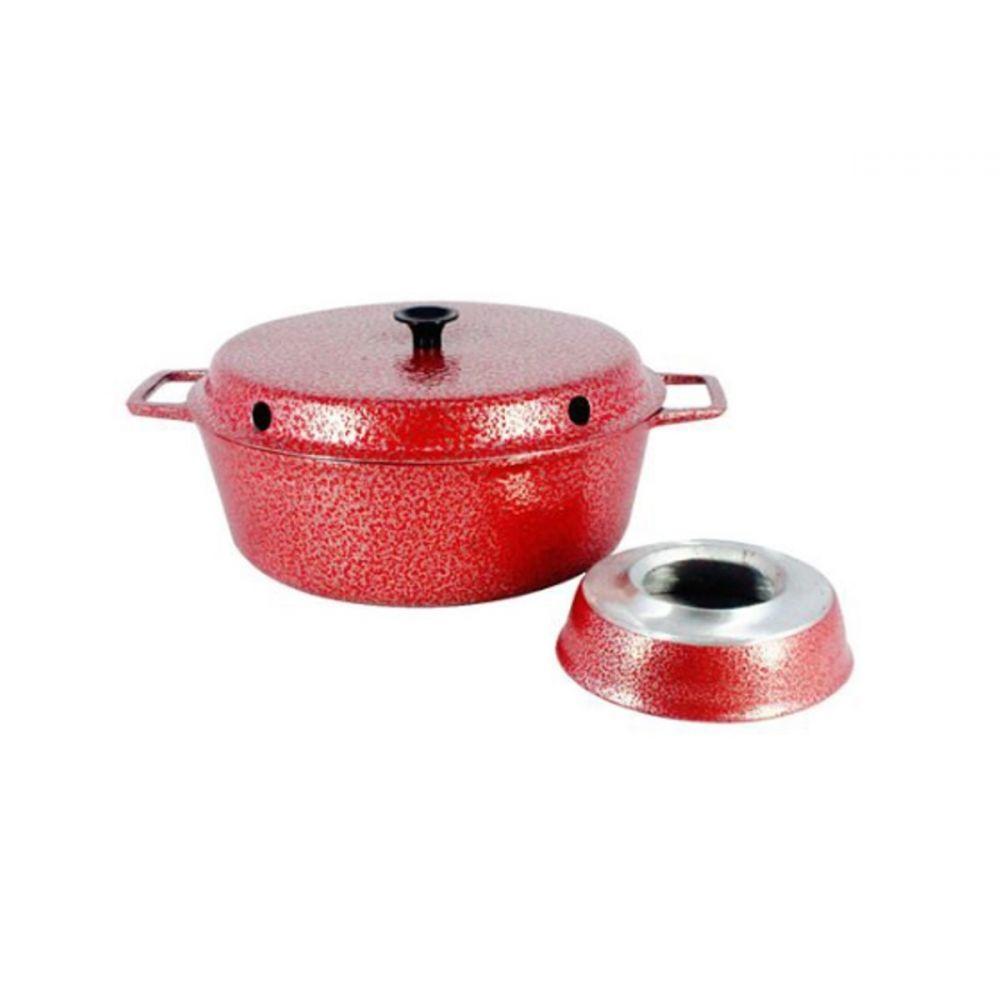 Forma Para Bolo Craqueada Com Cone Alumínio Fundido 22cm - 2