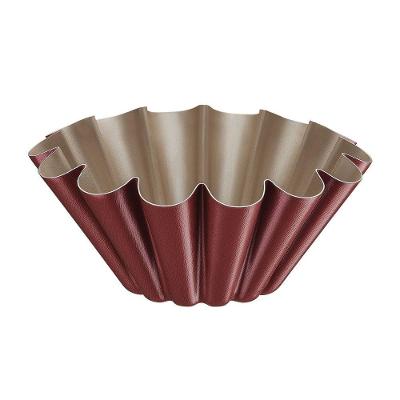 Forma Para Brioche Vermelha Em Alumínio Com Revestimento Antiaderente 22 Cm 1,3 L