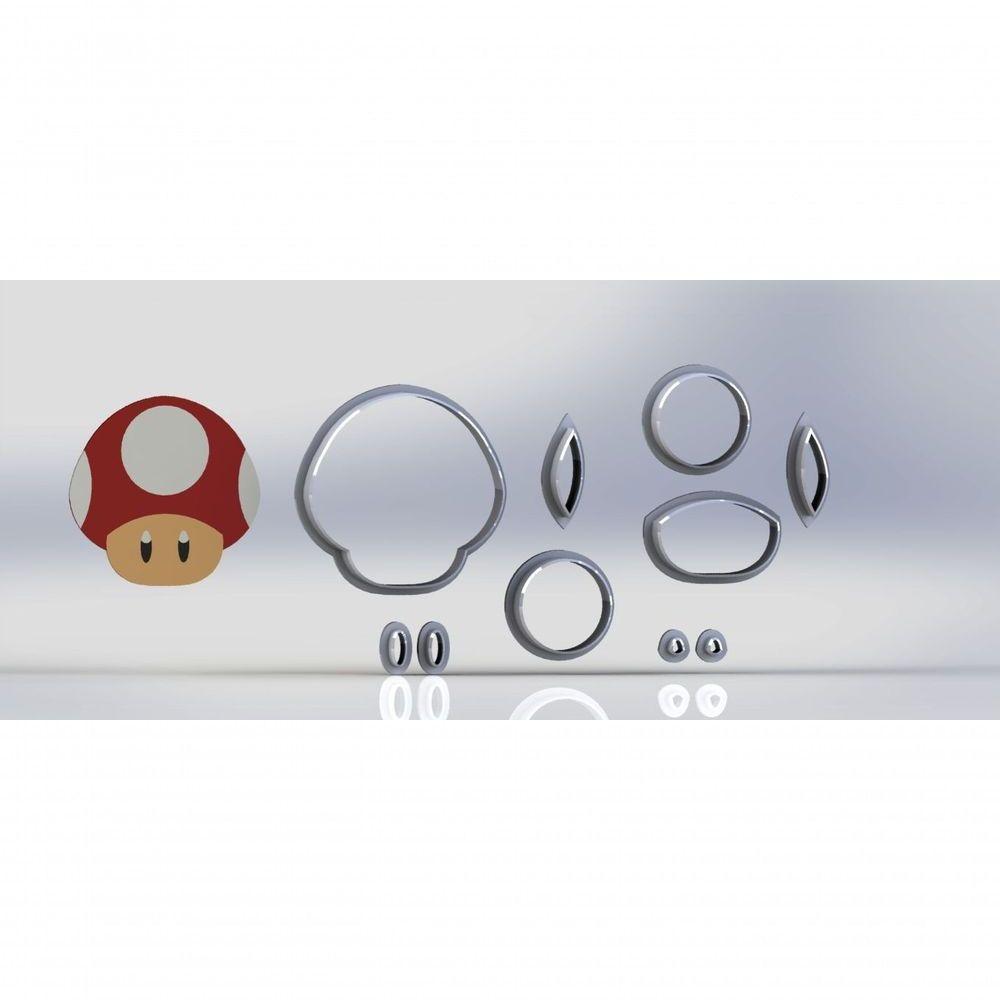 Cortador Super Mario - Toad - Modular 5 Cm - 1