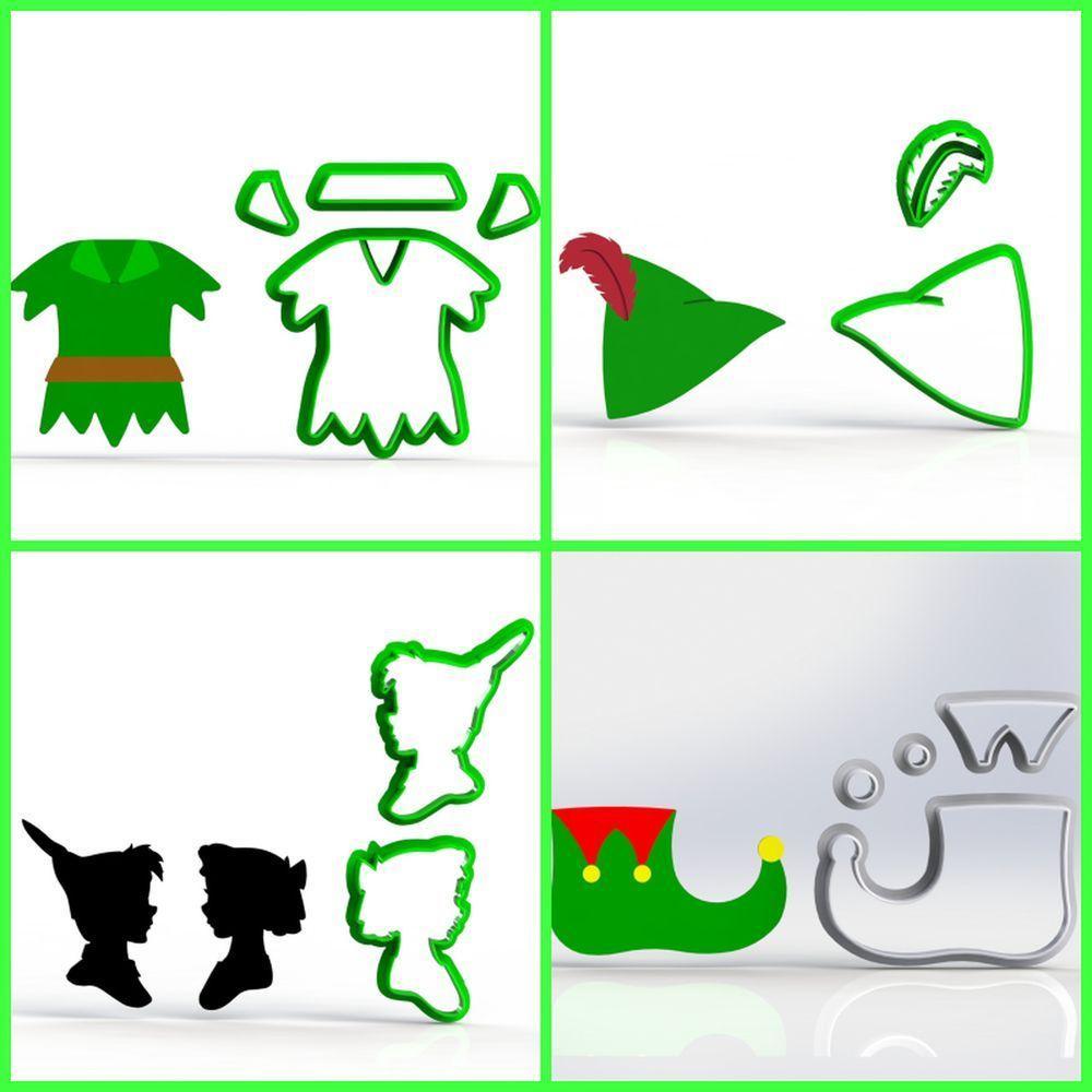 Cortador Kit Peter Pan 4 Modelos Mod 2 5 Cm - 1