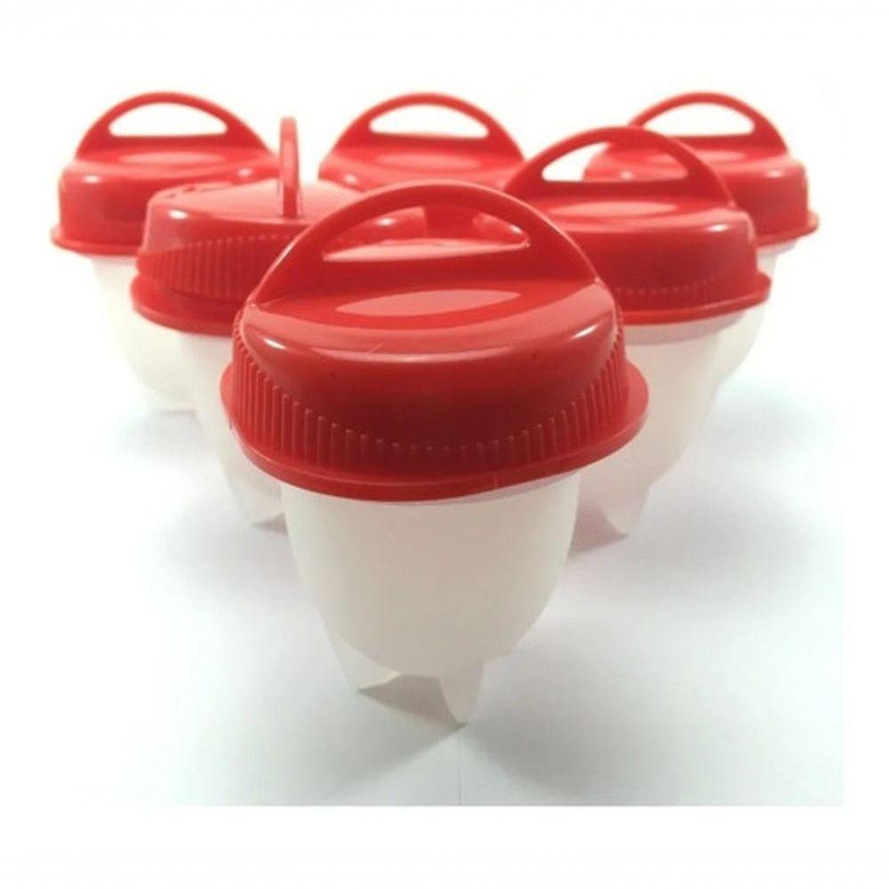 Kit 06 Forminhas De Silicone Cozedor De Ovos Easyeggs - 4