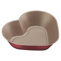 Forma Para Bolo Coração Vermelha Em Alumínio Com Revestimento Antiaderente 24 Cm 1,1 L - 1