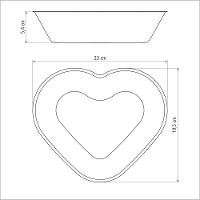 Forma Para Bolo Coração Vermelha Em Alumínio Com Revestimento Antiaderente 24 Cm 1,1 L - 3