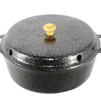 Forma Bolo Craqueada com Cone Alumínio Fundido Preta 28cm - 1