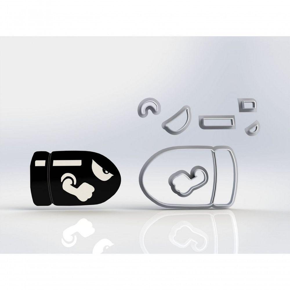 Cortador Super Mario - Bala Modular 5 Cm - 1