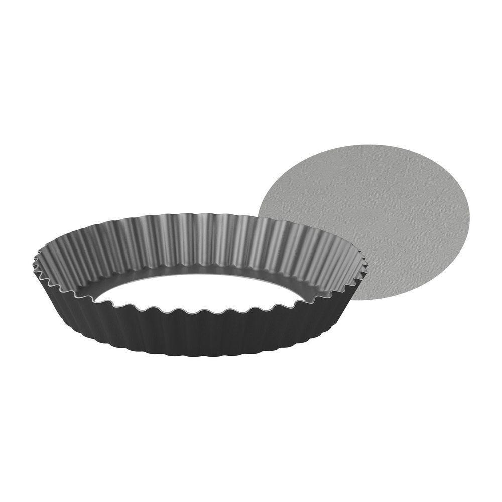 Forma Brasil Grafite Em Alumínio Com Revestimento Antiaderente Com Fundo Removível 24 Cm - 1