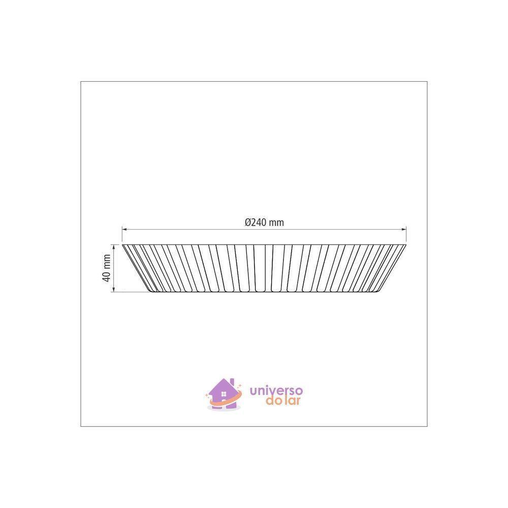 Forma Redonda Para Torta E Bolo Alumínio Antiaderente Starflon T1 Grafite 24 Cm 1,4 L - 10