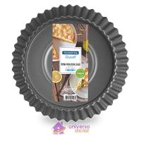 Forma Redonda Para Torta E Bolo Alumínio Antiaderente Starflon T1 Grafite 24 Cm 1,4 L - 7