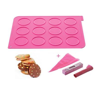 Jogo De Tapete E Saco Para Macarons Silicone Silikomart