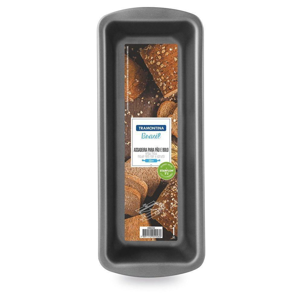 Forma Para Pão E Bolo Grafite Em Alumínio Com Revestimento Antiaderente 30 Cm 1,9 L - 5