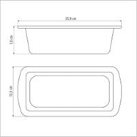 Forma Para Pão E Bolo Brasil Vermelha Em Alumínio Com Revestimento Antiaderente 22cm 1,2l - 7