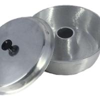 Forma Bolo Craqueada com Cone Alumínio Fundido Vermelha 26cm - 3