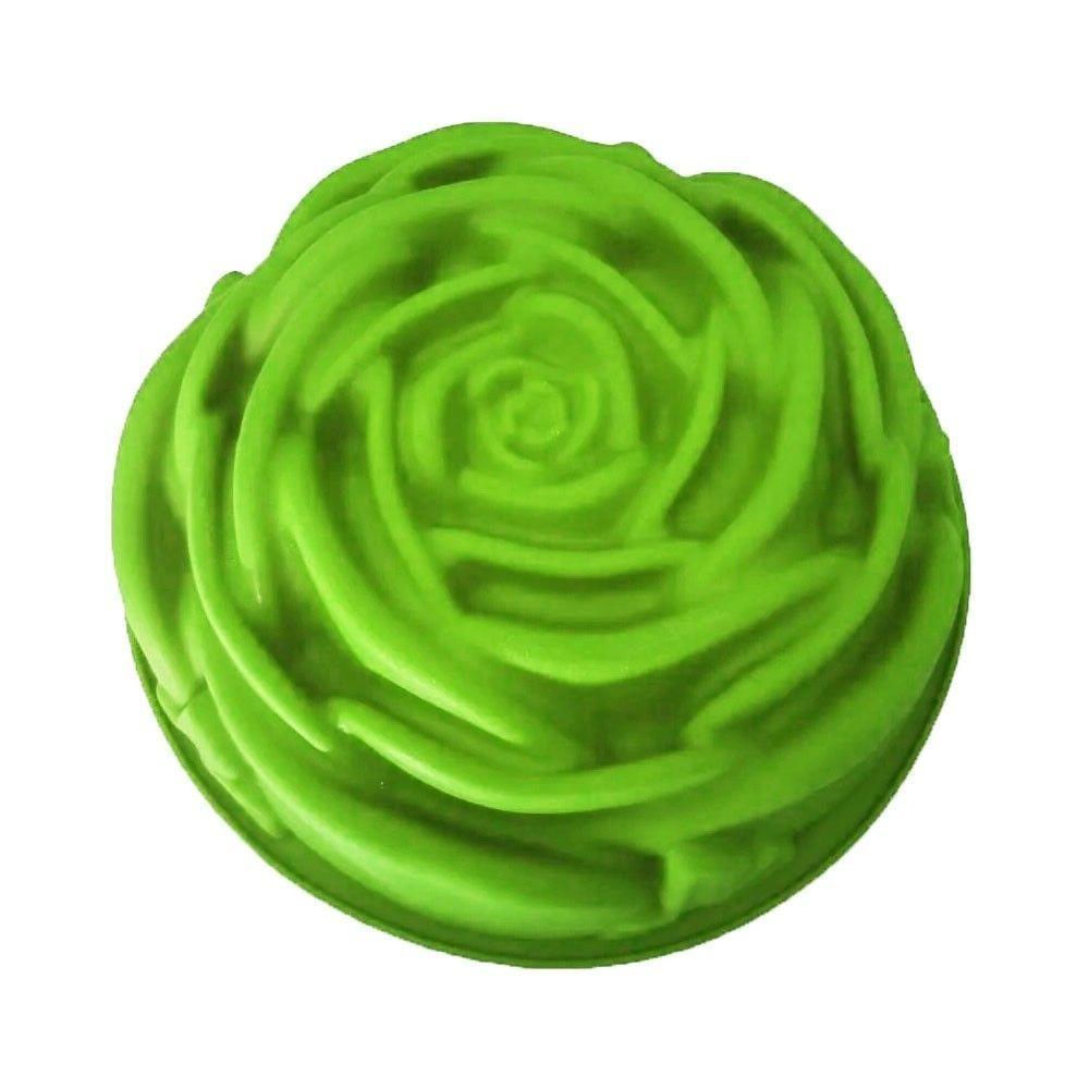 Forma De Silicone Rosa Flor Bolo Sobremesa Doces Kit 2Uni - 2