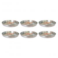 Kit 6 Formas De Pizza 26cm Alumínio Borda Reforçada Docesar - 1