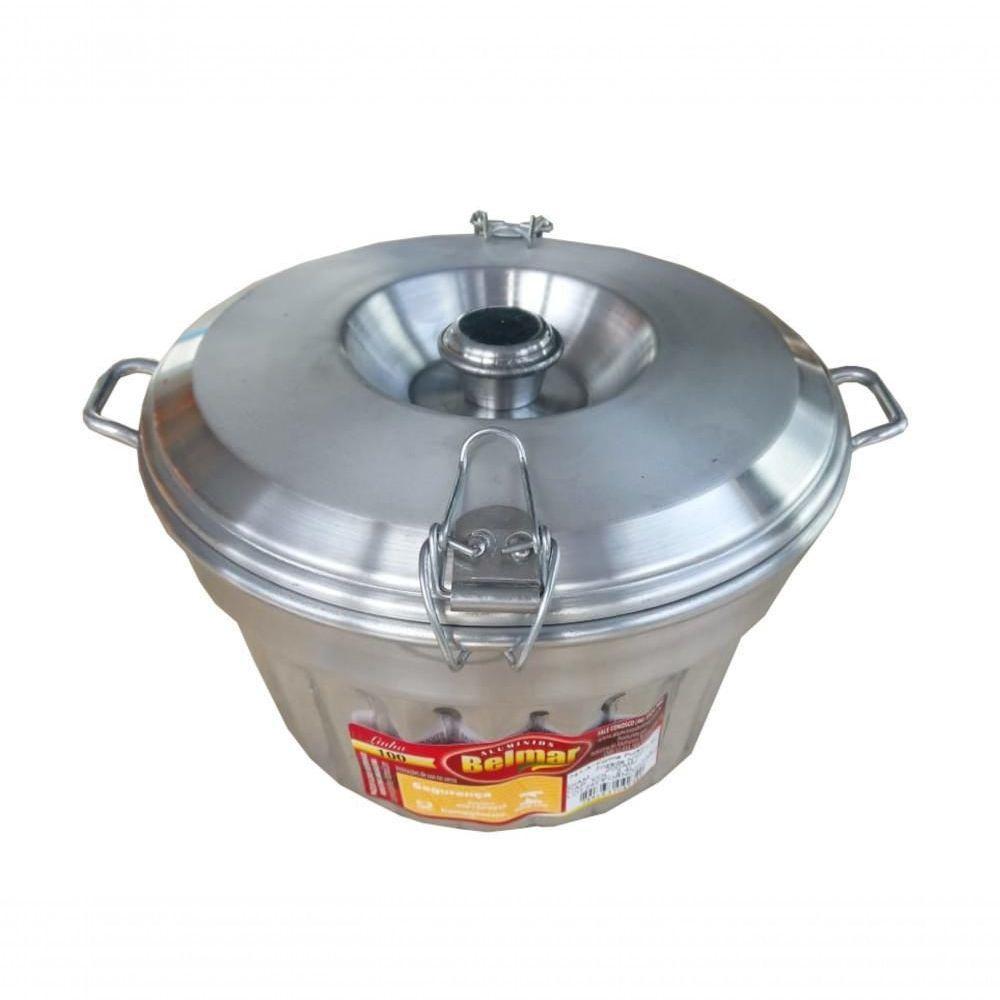 Forma De Pudim Ondulado De Alumínio Com Tampa Nº20 Belmar - 2