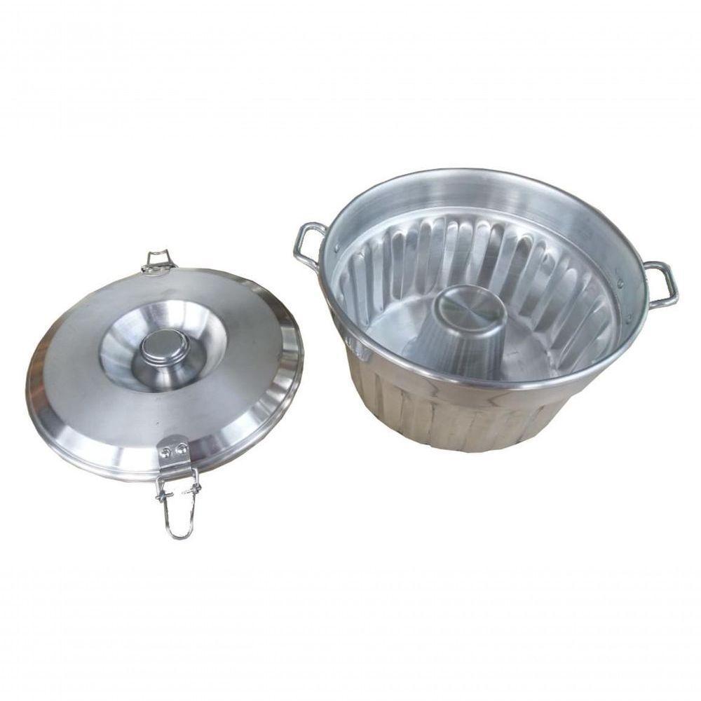 Forma De Pudim Ondulado De Alumínio Com Tampa Nº20 Belmar - 3