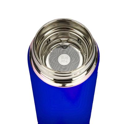 Garrafa Térmica Inteligente Inox 500ml Tampa C/sensor Azul