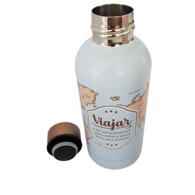 Garrafinha Térmica Inox Parede Dupla 400ml