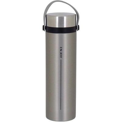Enjoy Garrafa Térmica 23X6X6Cm 450Ml Inox Prata Parede Dupla