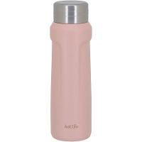 Just Life Garrafa Térmica 23X7X7Cm 500Ml Inox Rosa Parede Dupla - 1