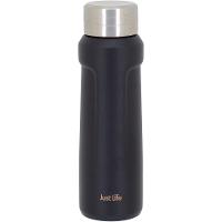 Just Life Garrafa Térmica 23X7X7Cm 500Ml Inox Preto Parede Dupla - 1