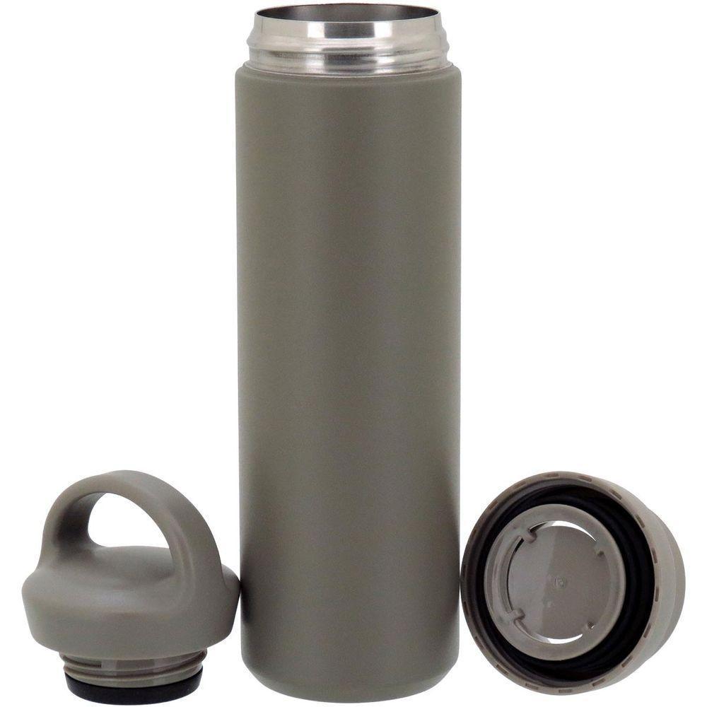 Kettlebell Garrafa Térmica 26X7X7Cm 480Ml Inox Verde Parede Dupla - 2