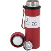 Business Garrafa Térmica 21X6X6Cm 500Ml Inox Vermelho Parede Dupla - 2