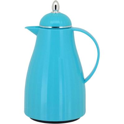Garrafa Térmica 28X18X15Cm 1L Plástico Azul Ampola Vidro