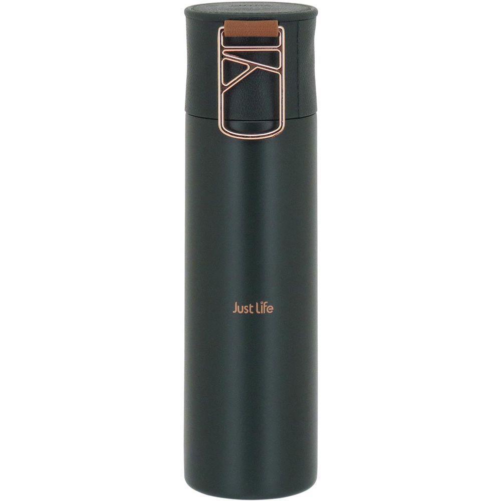 Just Life Garrafa Térmica 24X6X6Cm 500Ml Inox Verde Parede Dupla - 1