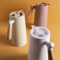 Garrafa Térmica Nórdica Com Cabo De Madeira 1 Litro Menta - 3