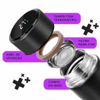 Garrafa Térmica Inteligente De Inox 500ml C/sensor Preto - 7