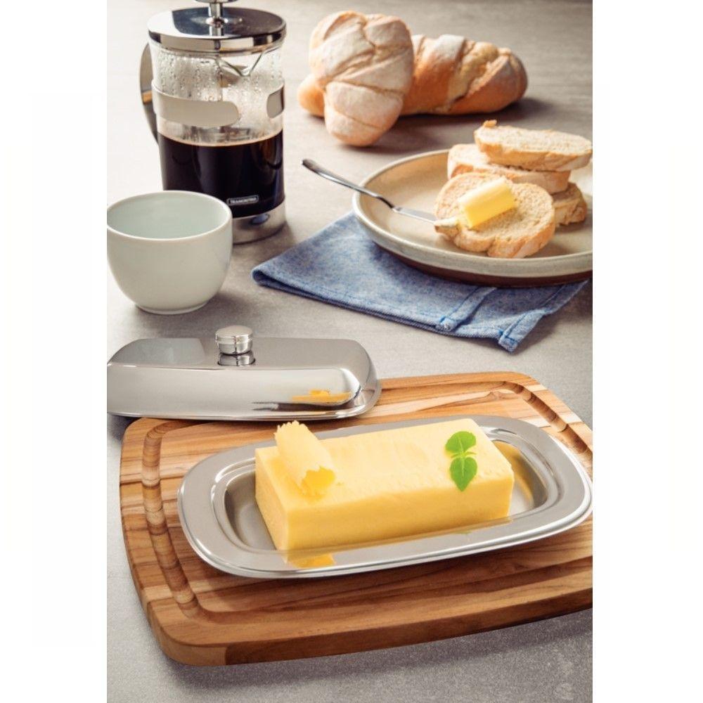 Manteigueira Retangular Em Aço Inox Com Tampa Tramontina 61424/000 - 3