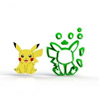 Cortador Pokemon Pikachu Modular 6 Cm - 1