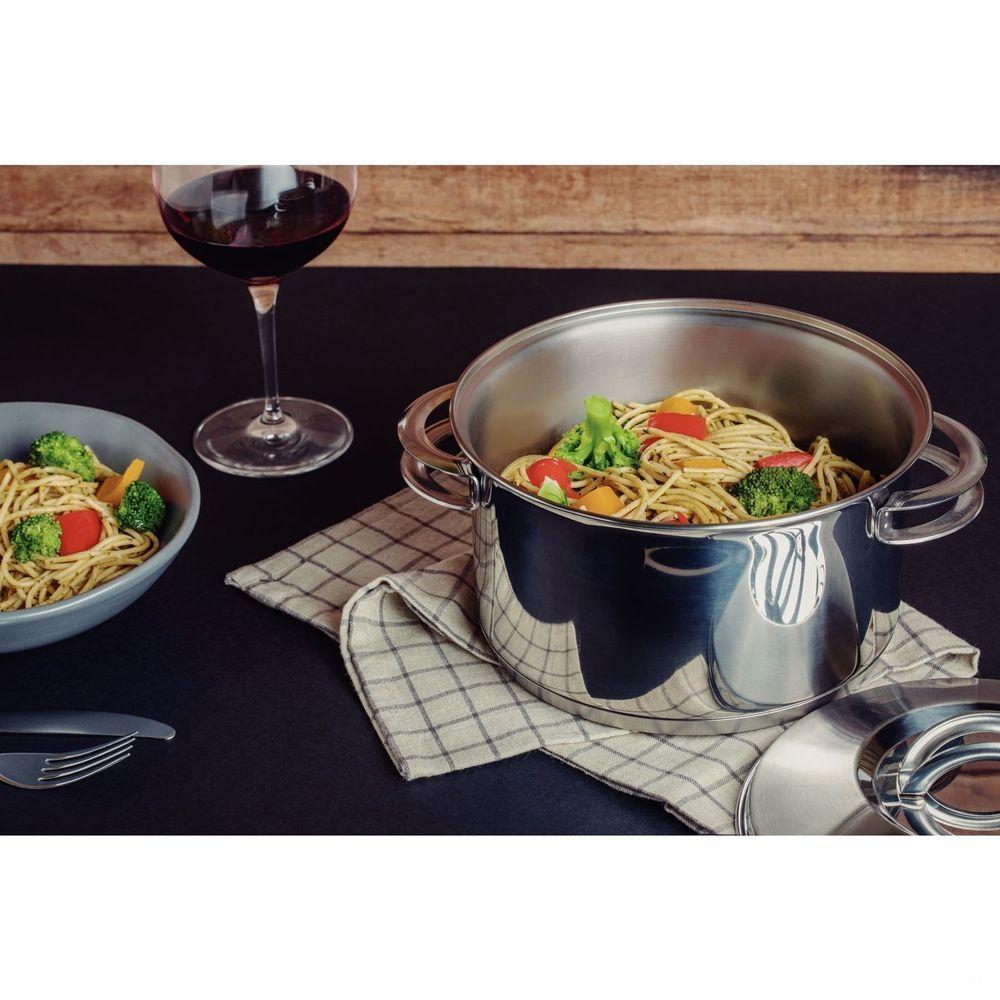 Jogo De Panelas Tramontina Solar Em Aço Inox Com Fundo Triplo E Tampas De Inox 5 Peças Tramontina - 8