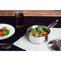 Jogo De Panelas Tramontina Solar Em Aço Inox Com Fundo Triplo E Tampas De Inox 5 Peças Tramontina