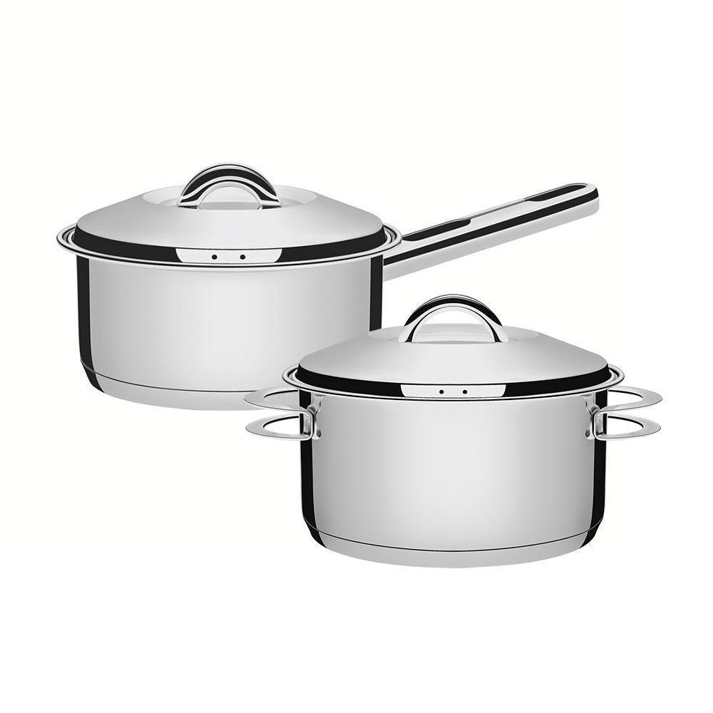 Conjunto De Panelas Caçarolas Inox Solar Fundo Triplo Indução ø 16cm Pit4 E Pit7 - Tramontina - 1